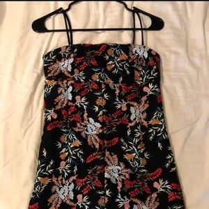 Urban outfitters black with floral print spring dress